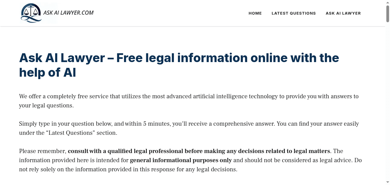 Ask AI Lawyer
