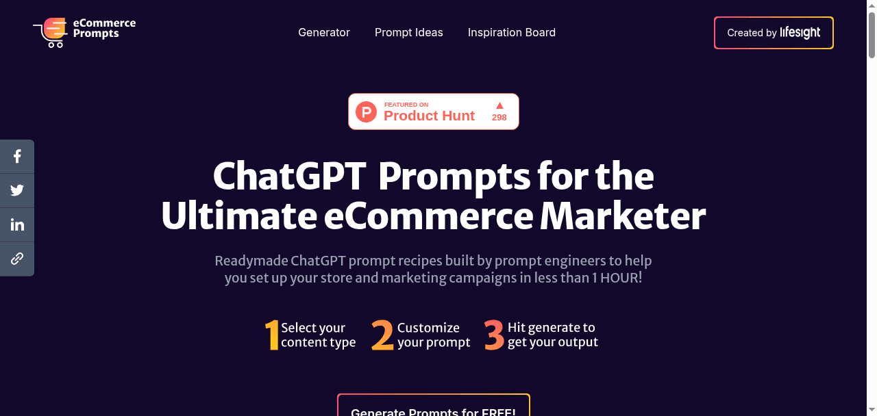 ECommerce Prompt Generator