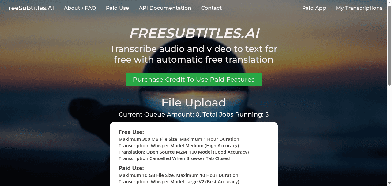 Free Subtitles AI