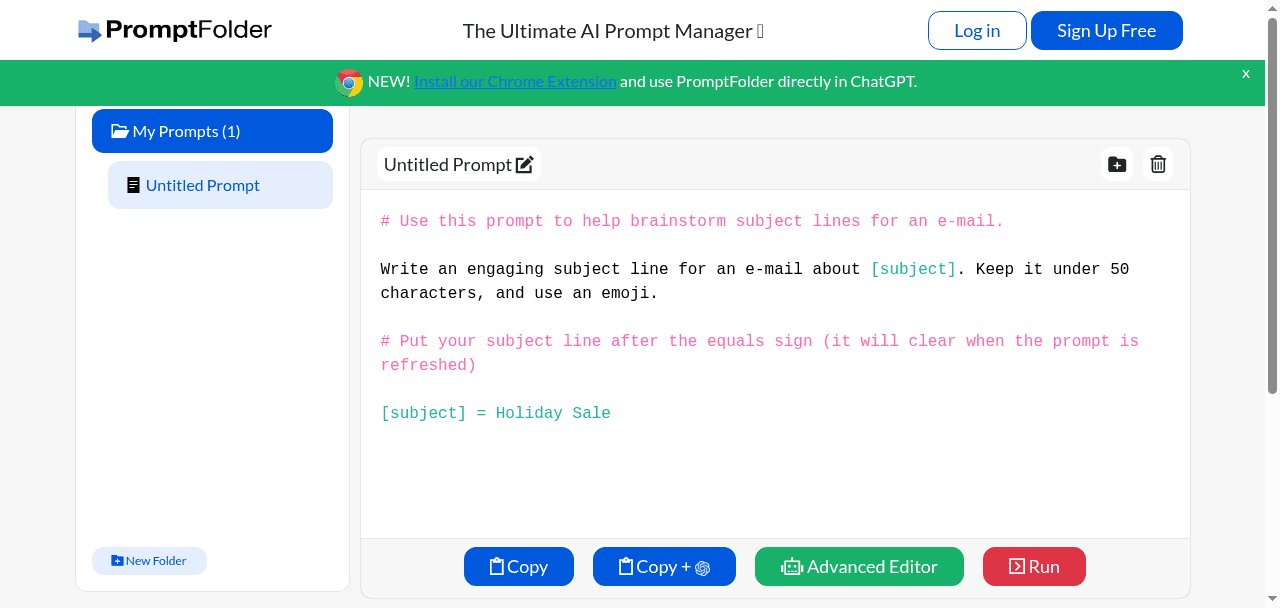 PromptFolder