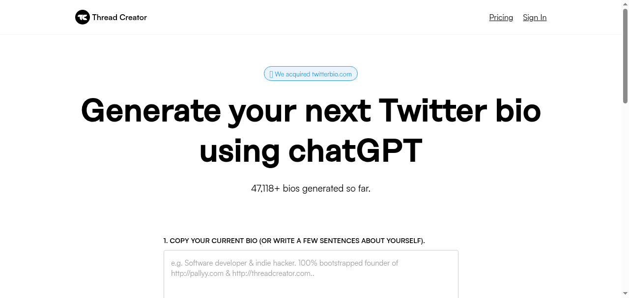 TwitterBio