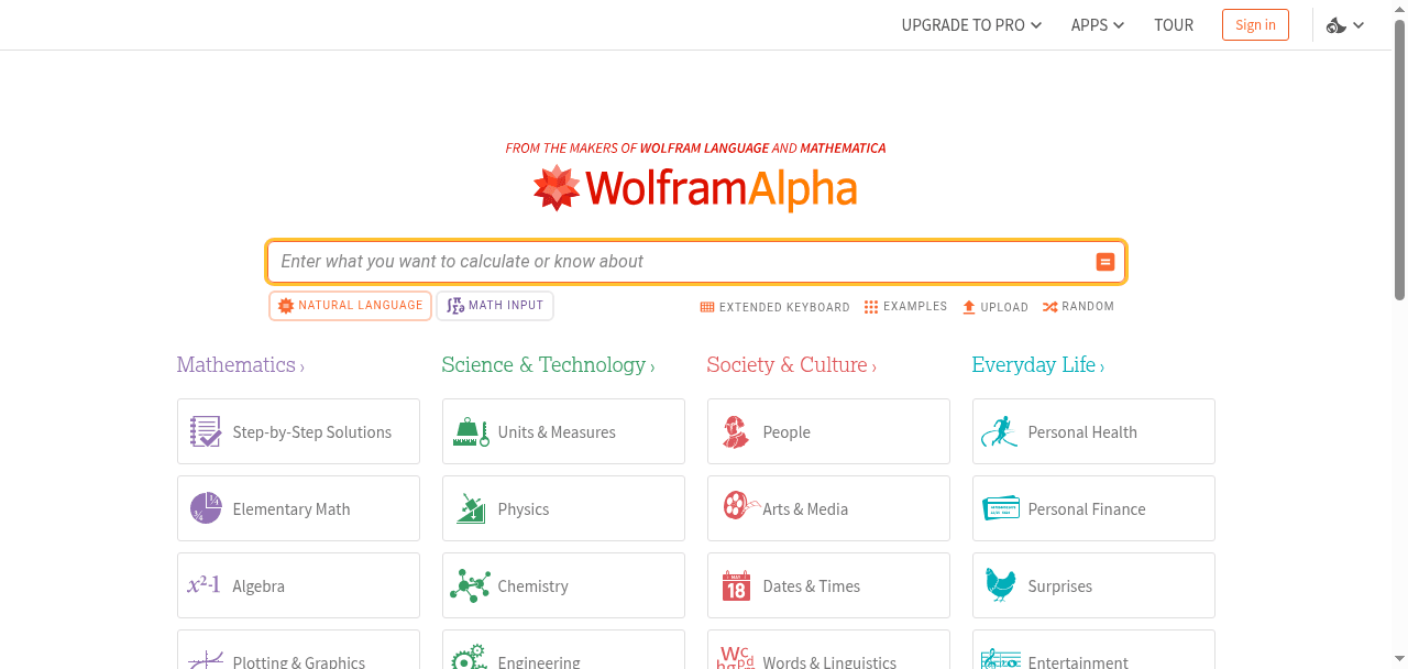 WolframAlpha